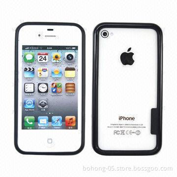 TPU Cases for iPhone 4S, with Border Protection, Various Colors Available